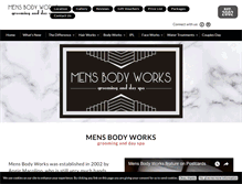 Tablet Screenshot of mensbodyworks.com